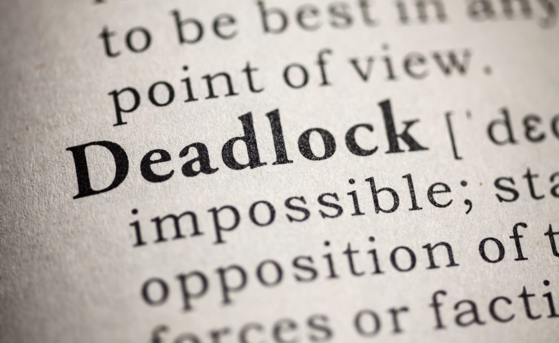 deadlock onderhandelen Deadlock tijdens een onderhandeling